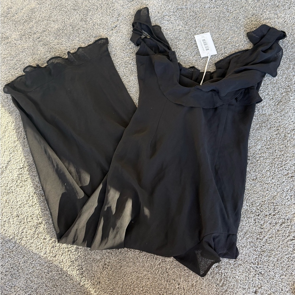 REVOLVE Black Asymmetrical Maxi Dress - Picture 4 of 5